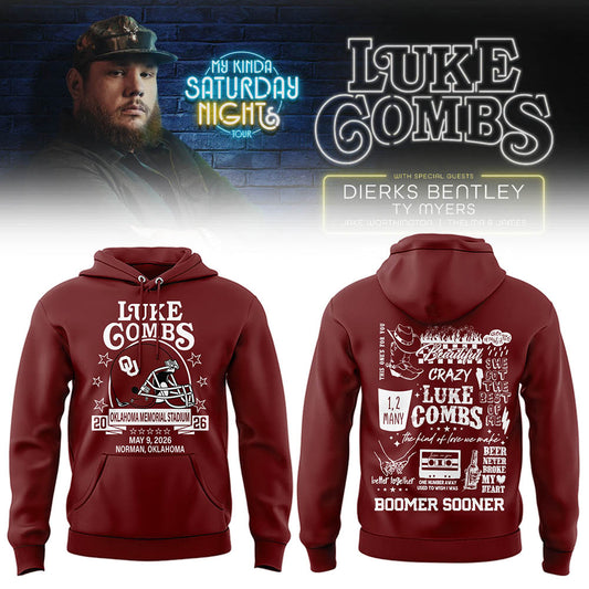 Limited Edition “My Kinda Saturday Night Tour” At Oklahoma Memorial Stadium Hoodie-LL260506016