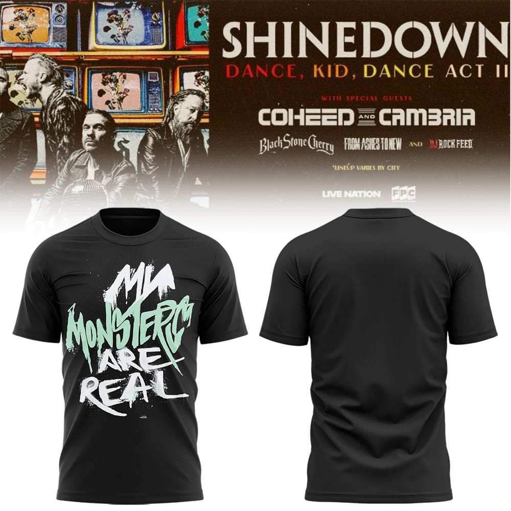 Limited Edition SHINEDOWN “Dance, Kid, Dance Act II Tour” 2026 Shirt