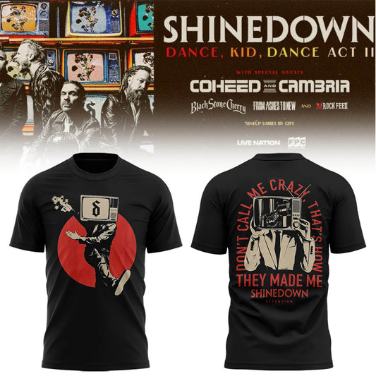Limited Edition SHINEDOWN “Dance, Kid, Dance Act II Tour” 2026 Shirt