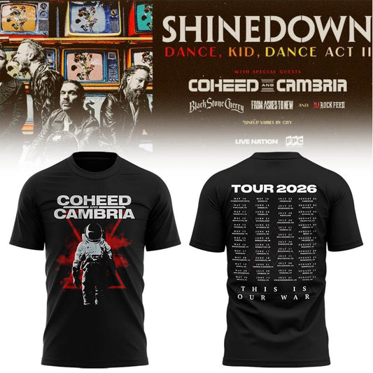 Limited Edition SHINEDOWN “Dance, Kid, Dance Act II Tour” 2026 Shirt