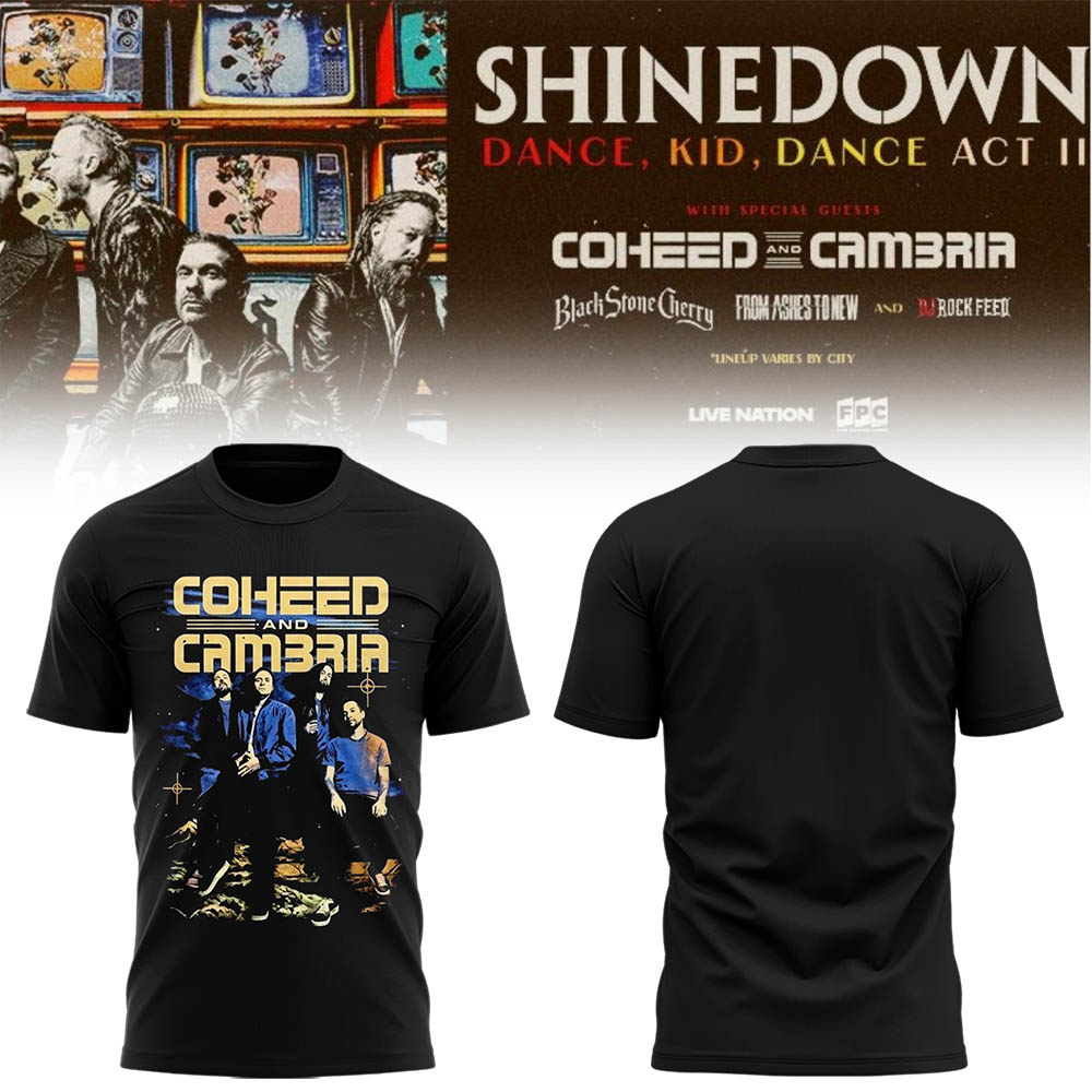 Limited Edition SHINEDOWN “Dance, Kid, Dance Act II Tour” 2026 Shirt