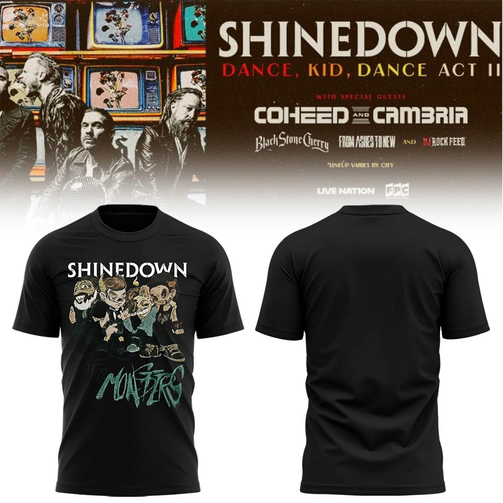 Limited Edition SHINEDOWN “Dance, Kid, Dance Act II Tour” 2026 Shirt