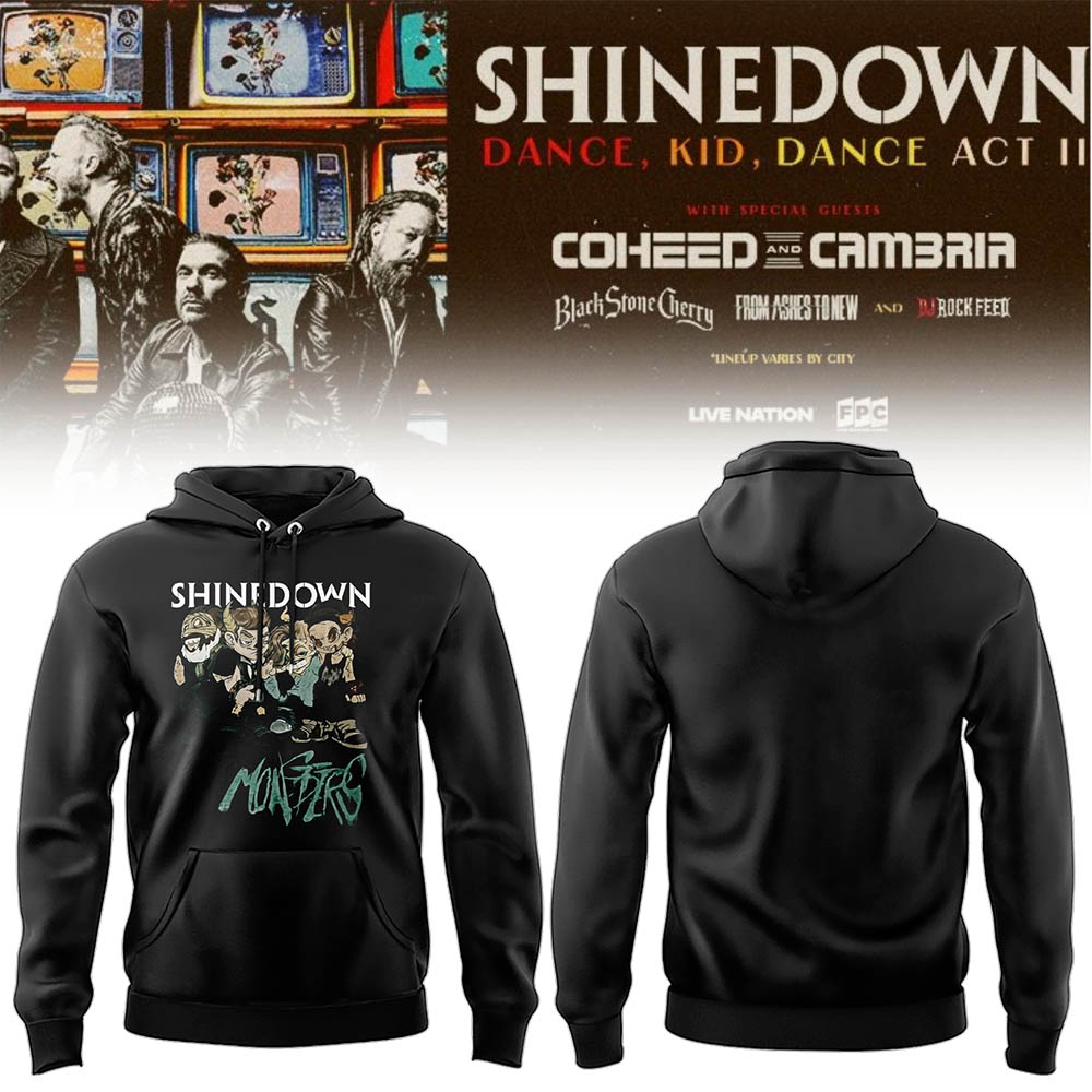 Limited Edition SHINEDOWN “Dance, Kid, Dance Act II Tour” 2026 Hoodie