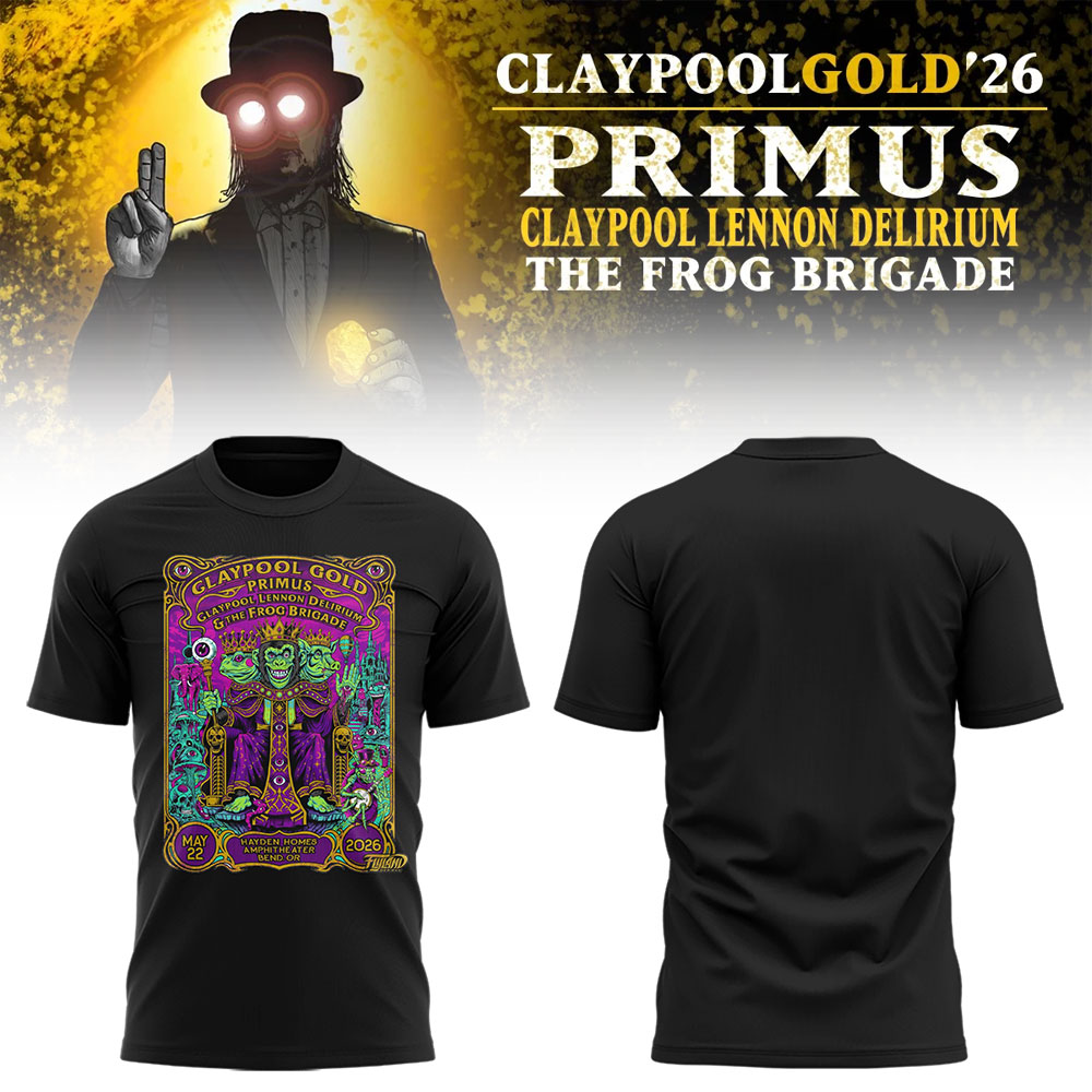 Limited Edition Claypool Gold Tour 2026 TShirt