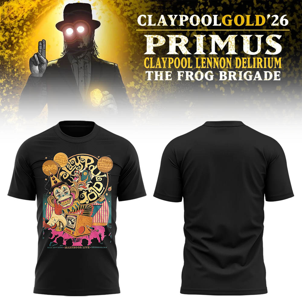 Limited Edition Claypool Gold Tour 2026 TShirt