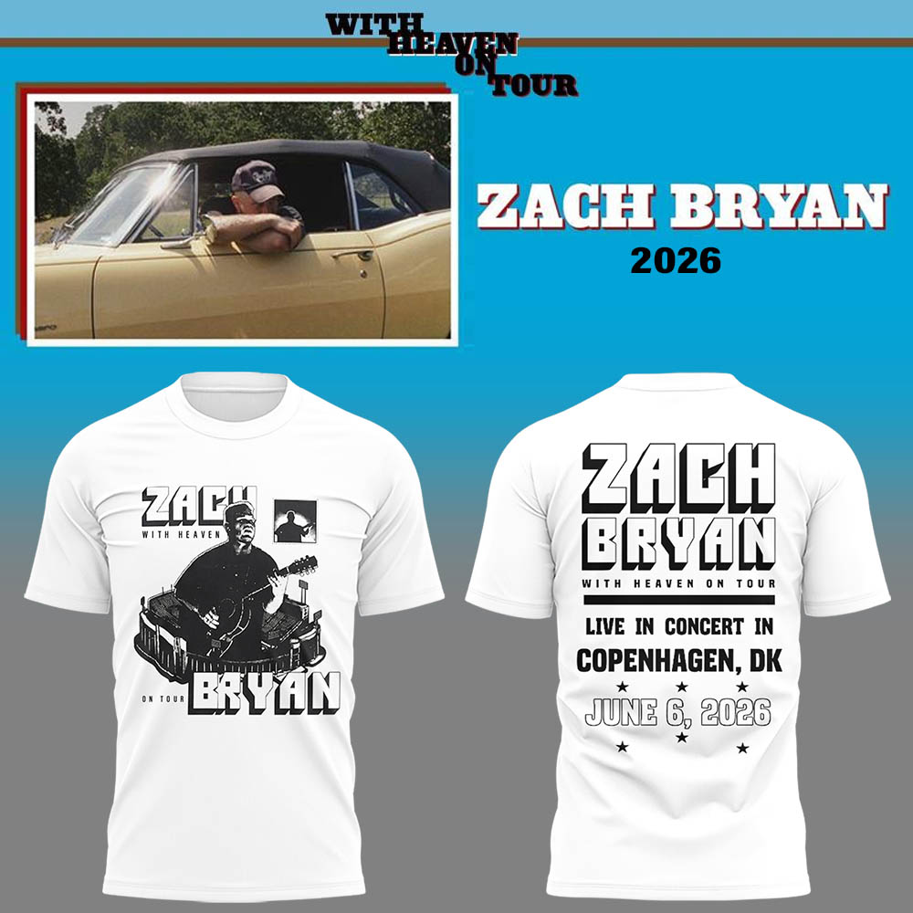 Limited Zach “With Heaven On Tour 2026.” TShirt-LL260608026