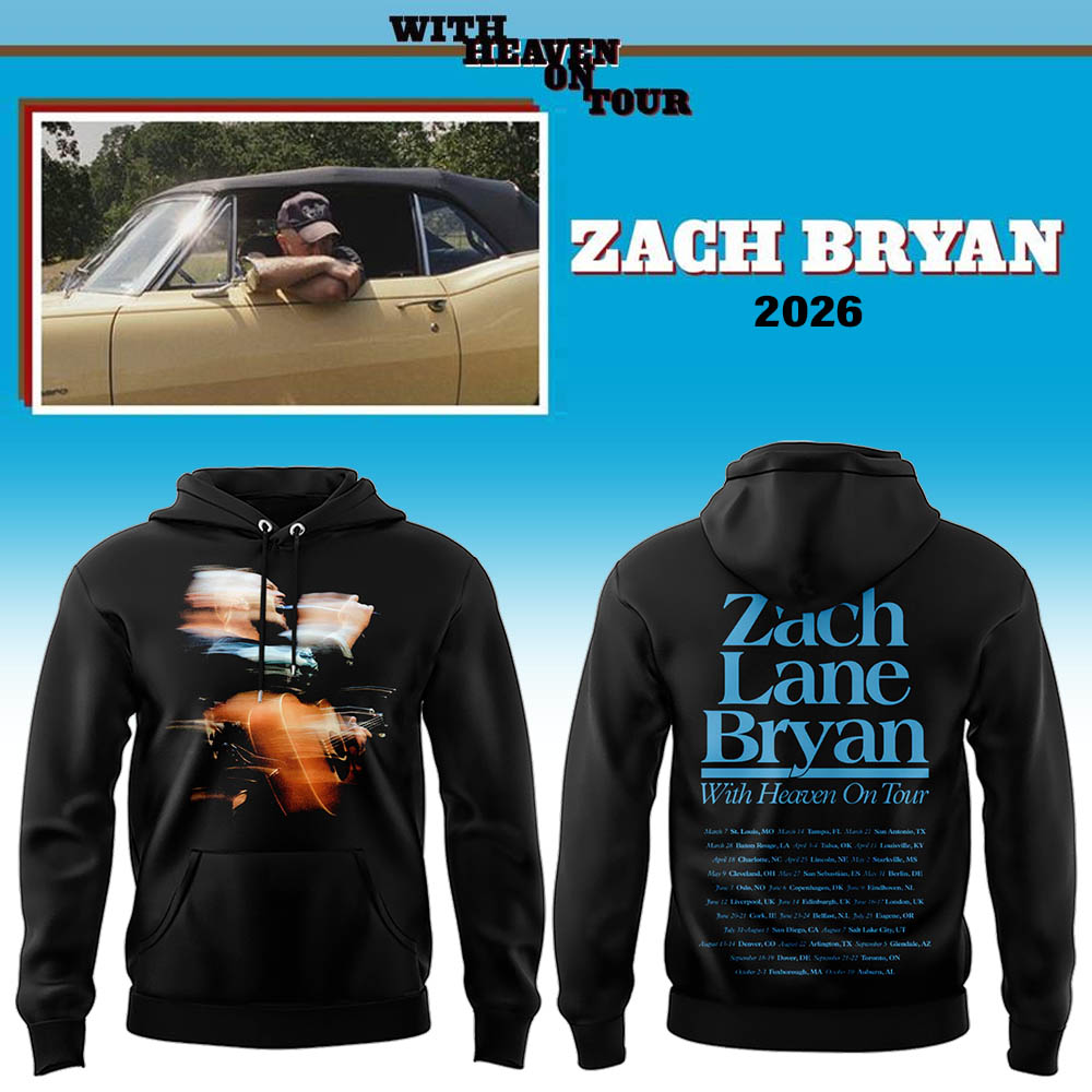 Limited Zach “With Heaven On Tour 2026.” Hoodie-LL260608031