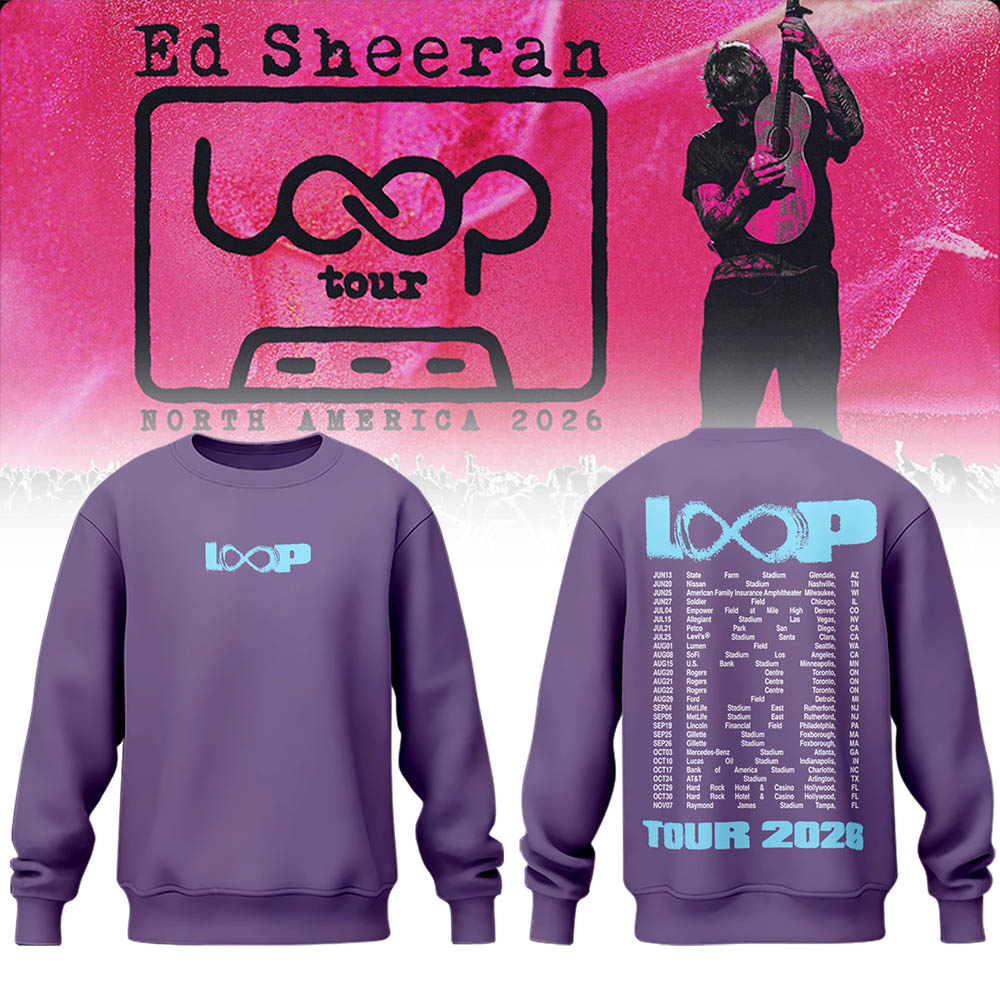 Ed “North American Loop Tour 2026” 🎸➕✖️➗Sweatshirt