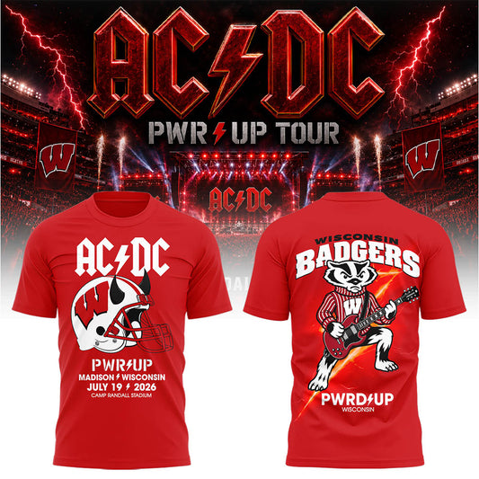 Limited Edition POWER UP Tour 2026 At Camp Randall Stadium TShirt