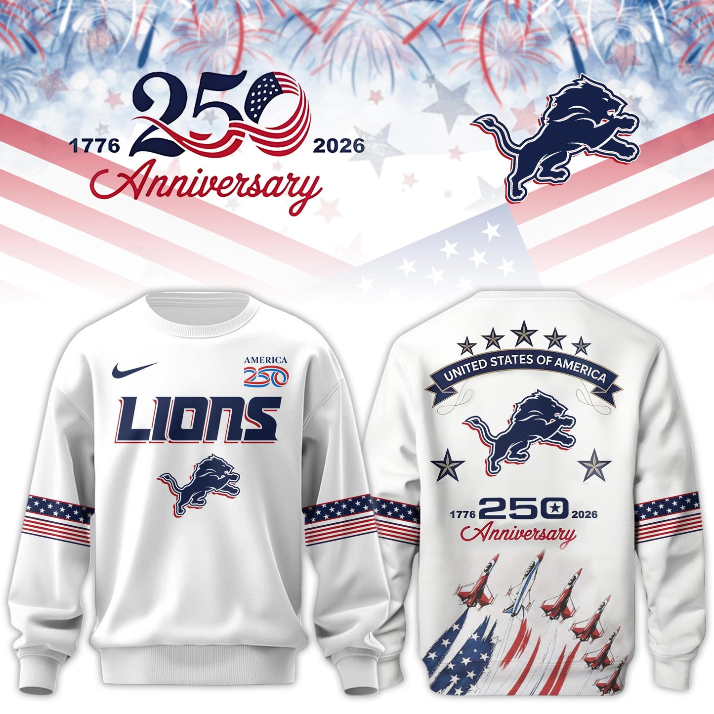 DET Special “United States Semiquincentennial” 2026 Limited Edition Sweatshirt