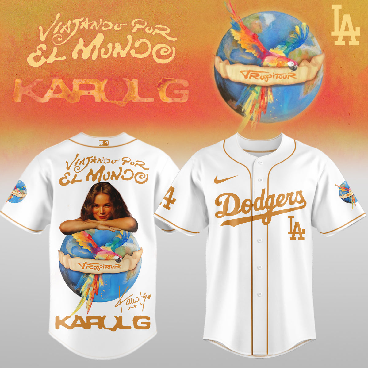Karol G x Baseball – Nos Vamos de Tour JERSEY(All Team )