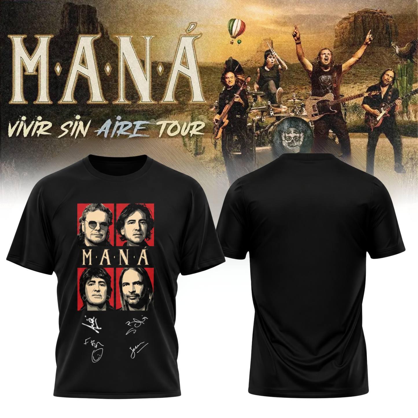 Maná “Vivir Sin Aire Tour” – Tshirt