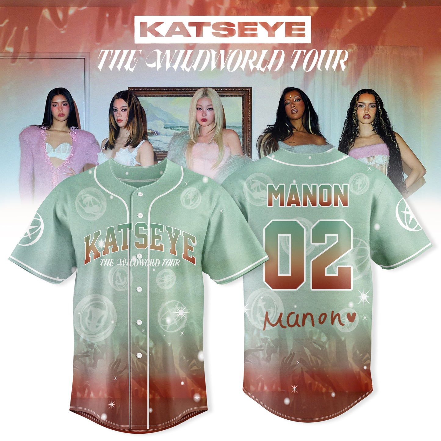 _KATSEYE: THE WILDWORD TOUR Exclusive Baseball Jersey