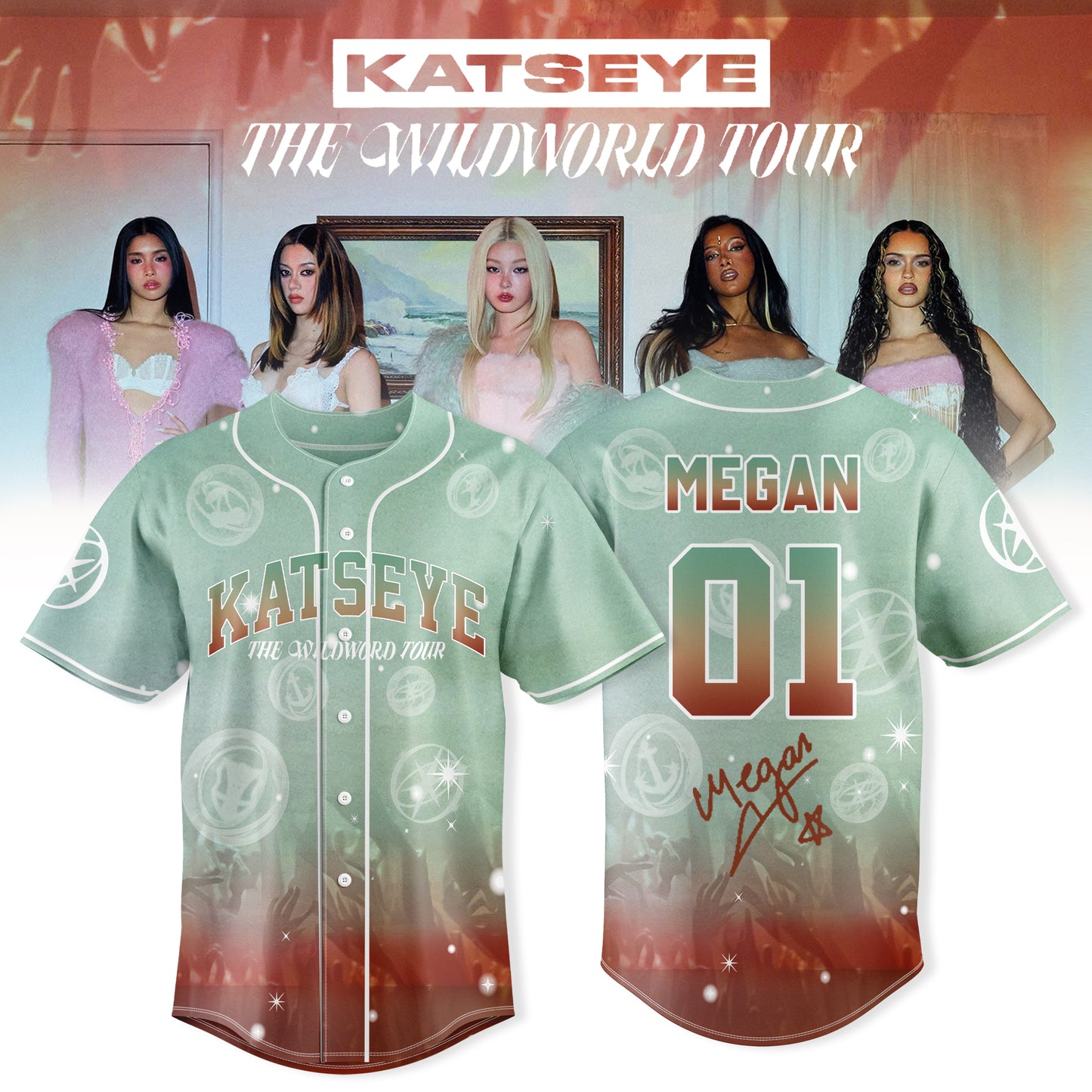 _KATSEYE: THE WILDWORD TOUR Exclusive Baseball Jersey