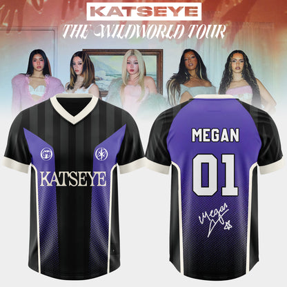 _KATSEYE: THE WILDWORD TOUR Limited Football Jersey – Origional Colors
