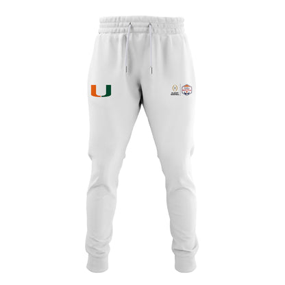 Miami Hurricanes 2026 Fiesta Bowl Champions Locker Room Sweatshirt – White