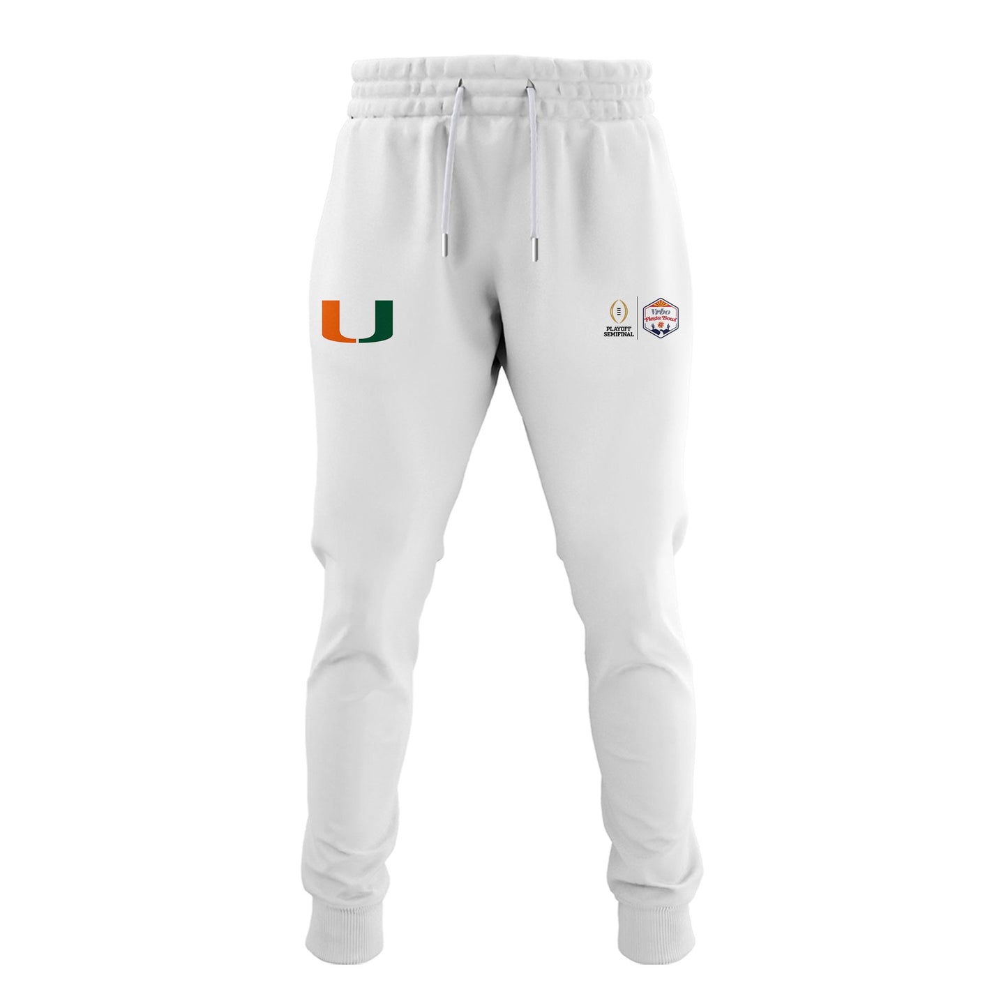 Miami Hurricanes 2026 Fiesta Bowl Champions Locker Room Hoodie – White