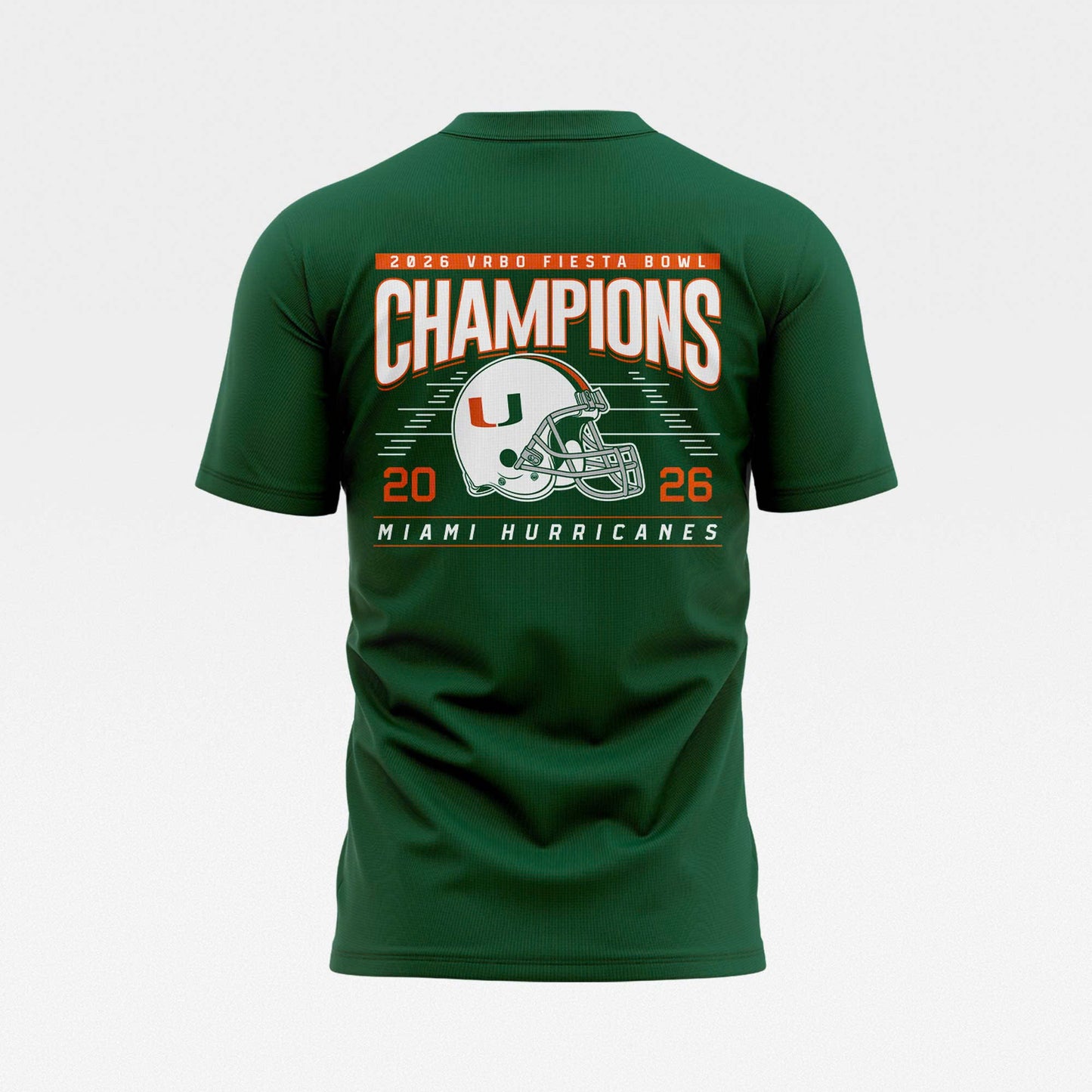 Miami Hurricanes 2026 Fiesta Bowl Champions T-shirt – Green