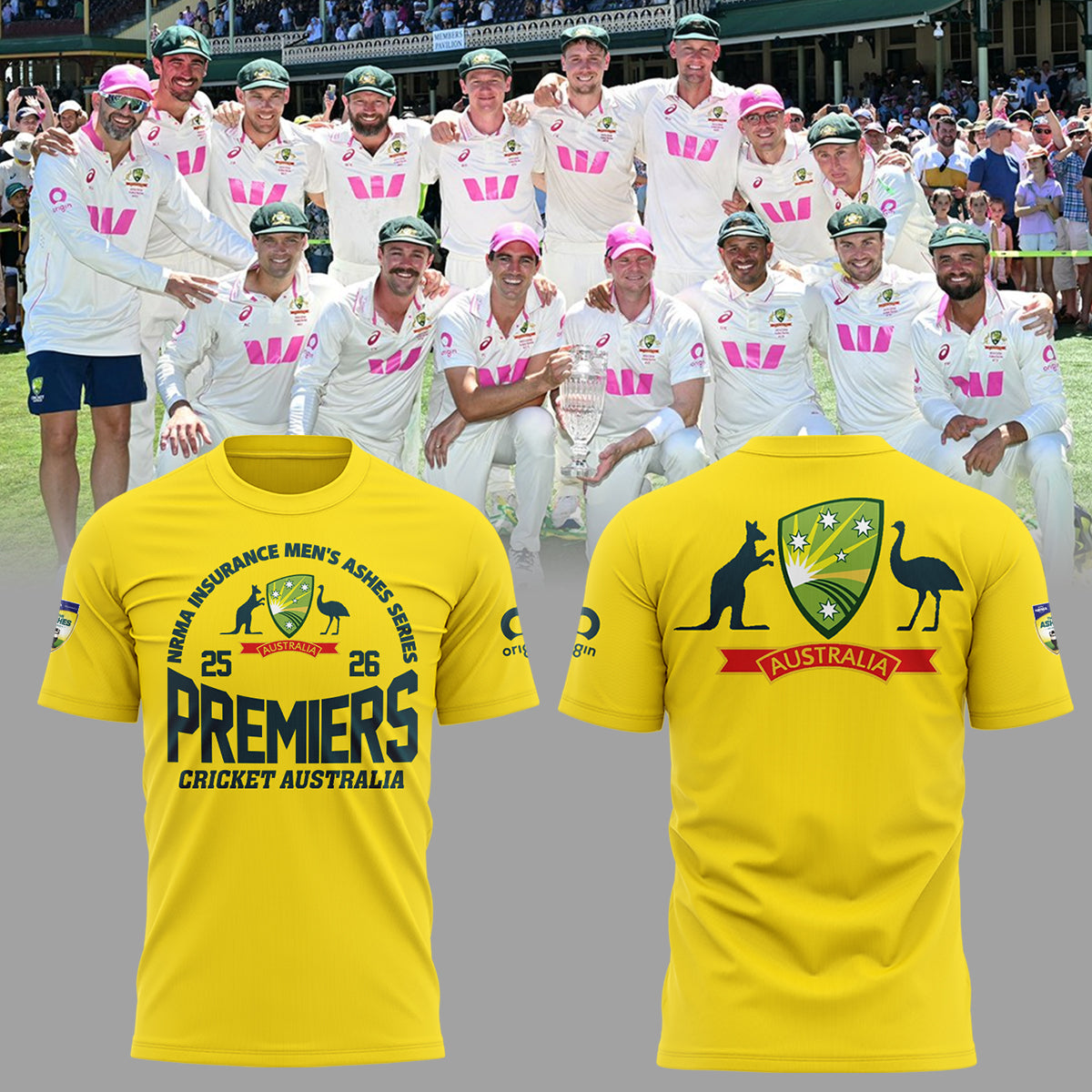 Limited Edition NRMA Insurance Men's Ashes Champs Shirt-ND01082662