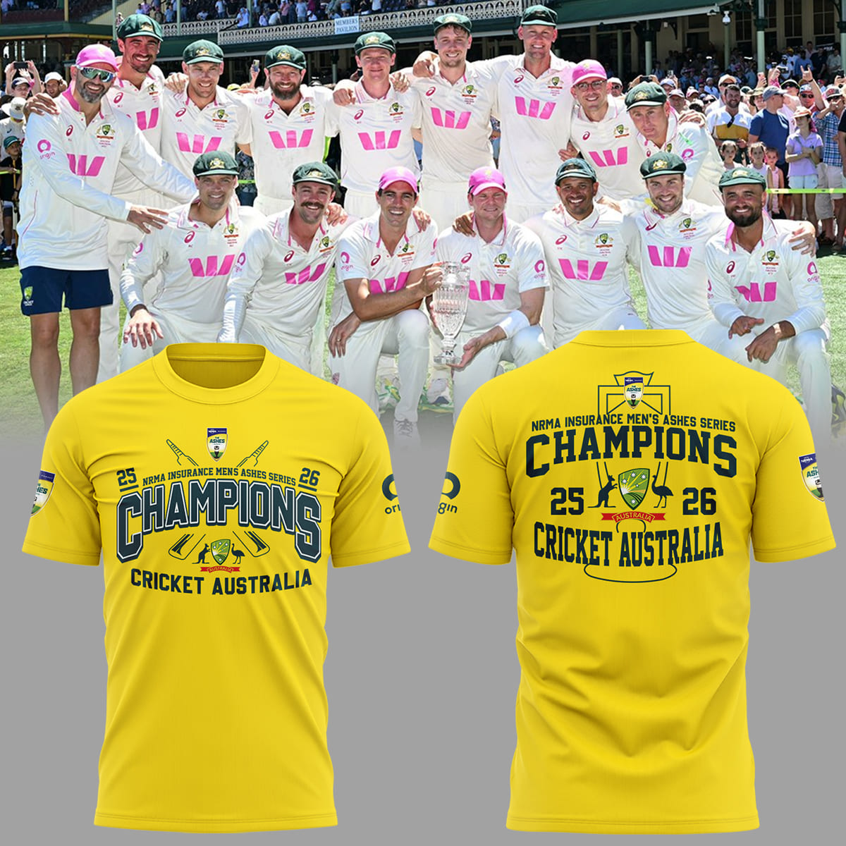 Limited Edition NRMA Insurance Men's Ashes Champs Shirt-ND01082675
