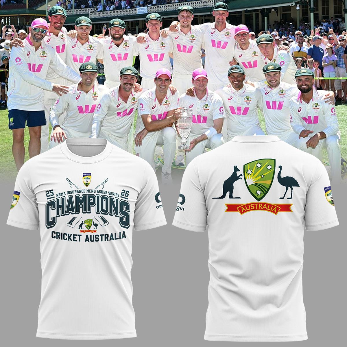 Limited Edition NRMA Insurance Men's Ashes Champs Shirt-ND01082679