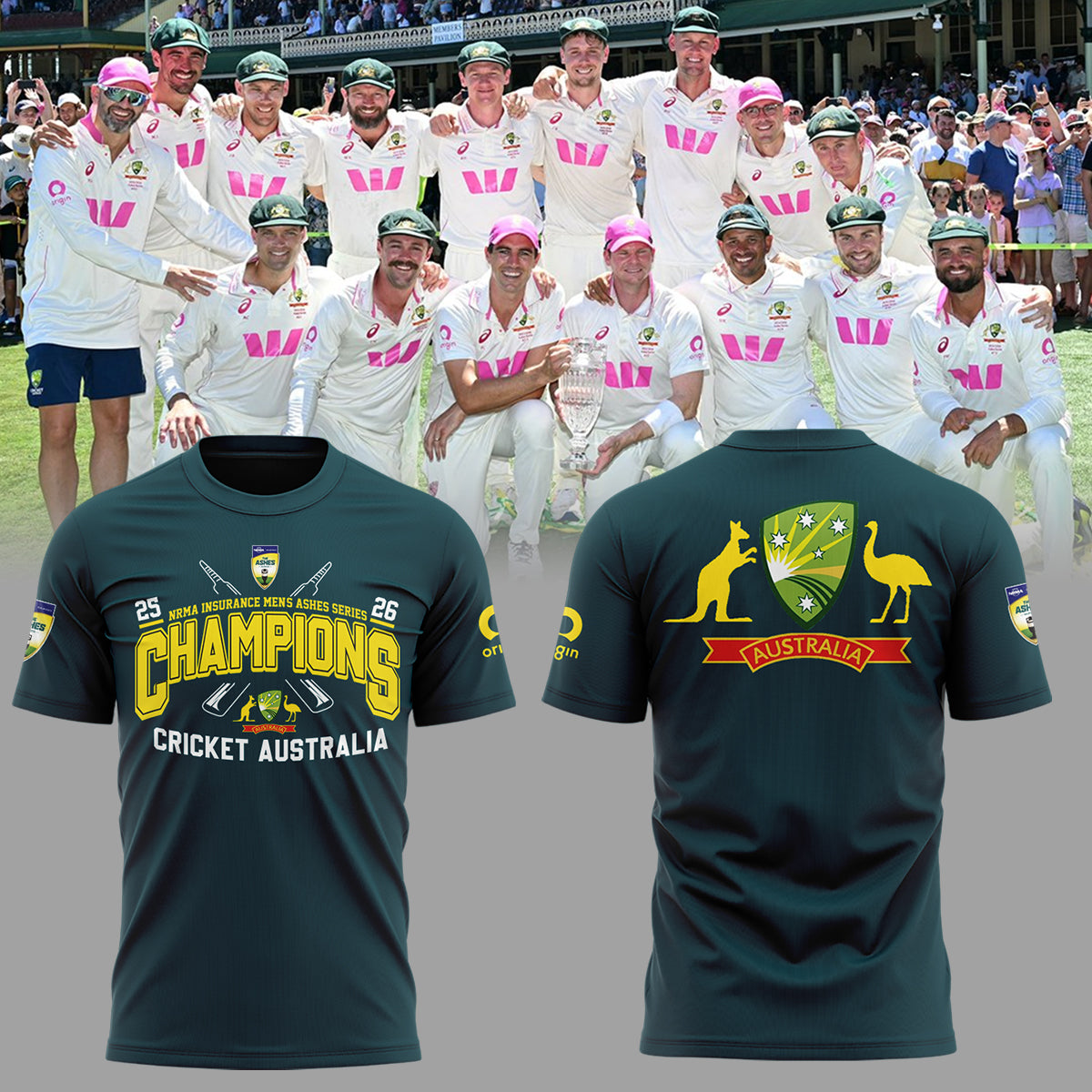 Limited Edition NRMA Insurance Men's Ashes Champs Shirt-ND01082682