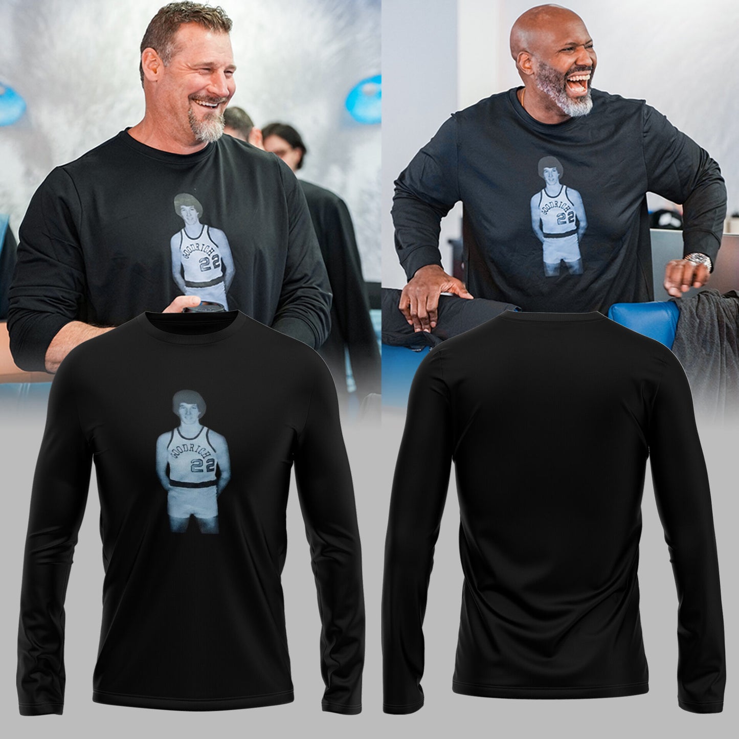 Honor Rod Wood’s Goodrich High School Basketball Career Long Sleeve Shirt-ND04272630