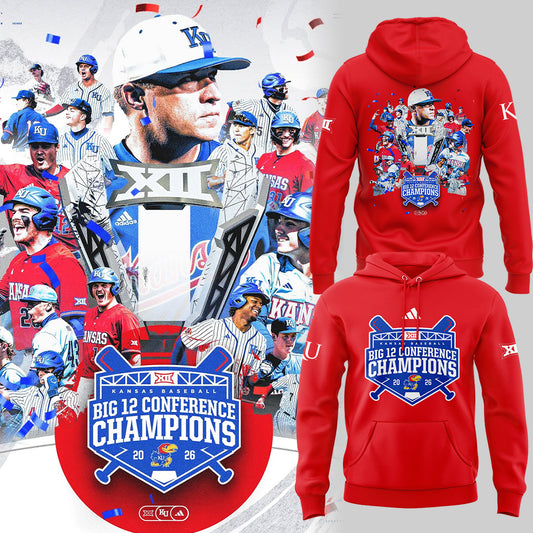 Jayhawks B12 Conference Champions ⚾🏆 Hoodie-ND05162612