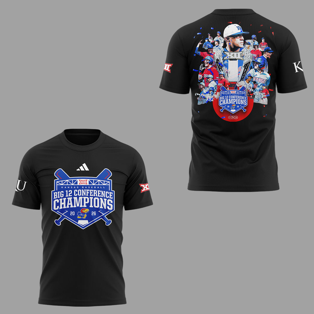 Jayhawks B12 Conference Champions ⚾🏆 Shirt-ND05162614