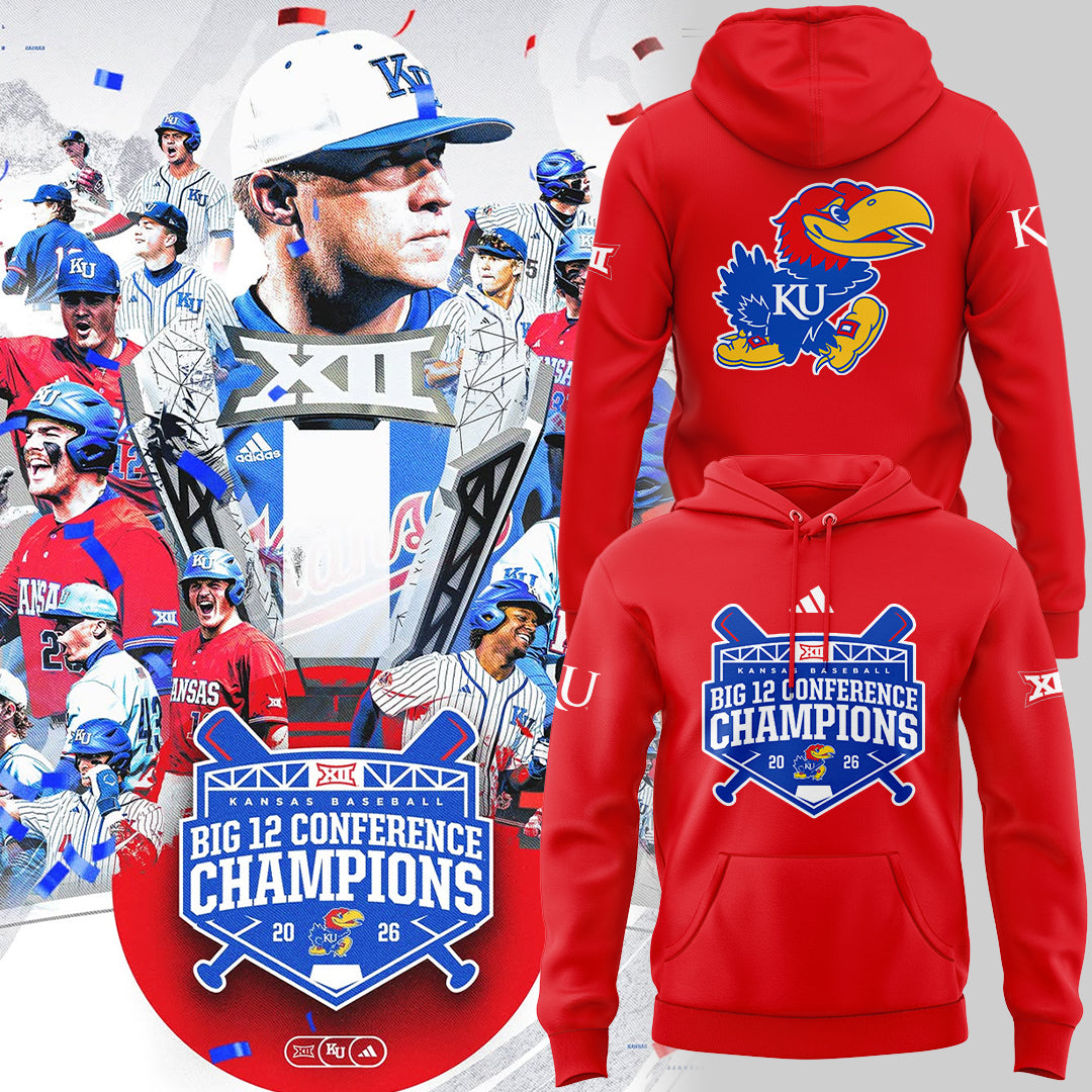 Jayhawks B12 Conference Champions ⚾🏆 Hoodie-ND05162619