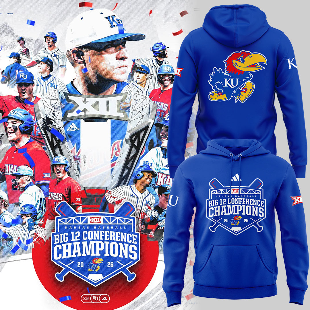 Jayhawks B12 Conference Champions ⚾🏆 Hoodie-ND05162620