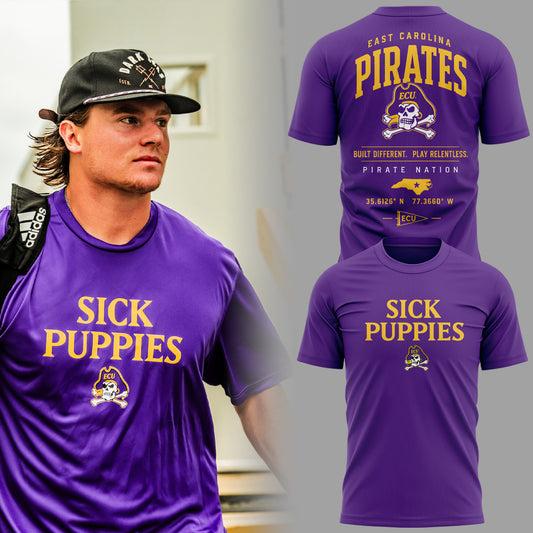 Limited Edition Ecu Baseball Sick Puppies 2026 Tshirt