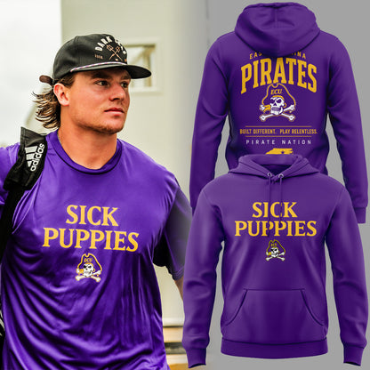 Limited Edition Ecu Baseball Sick Puppies 2026 Hoodie