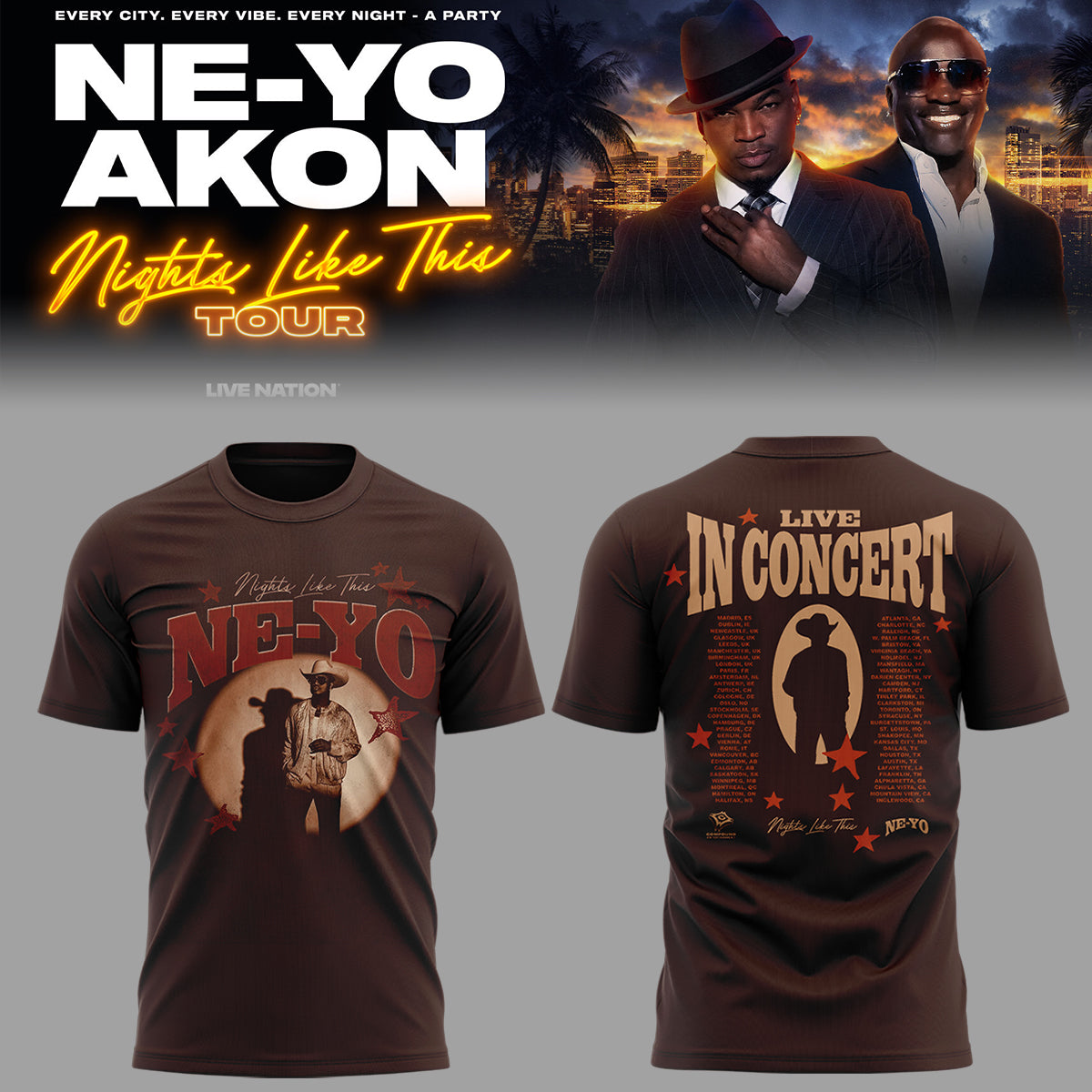 Limited Edition Nights Like This Tour 2026 Shirt