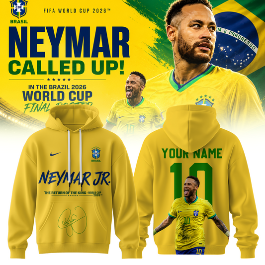 Neymar Is Back – FIFA World Cup 2026 Hoodie Collection