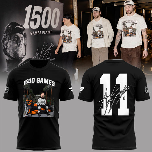 Limited Edition Anze Kopitar 1500 game play Tshirt-PA030626030