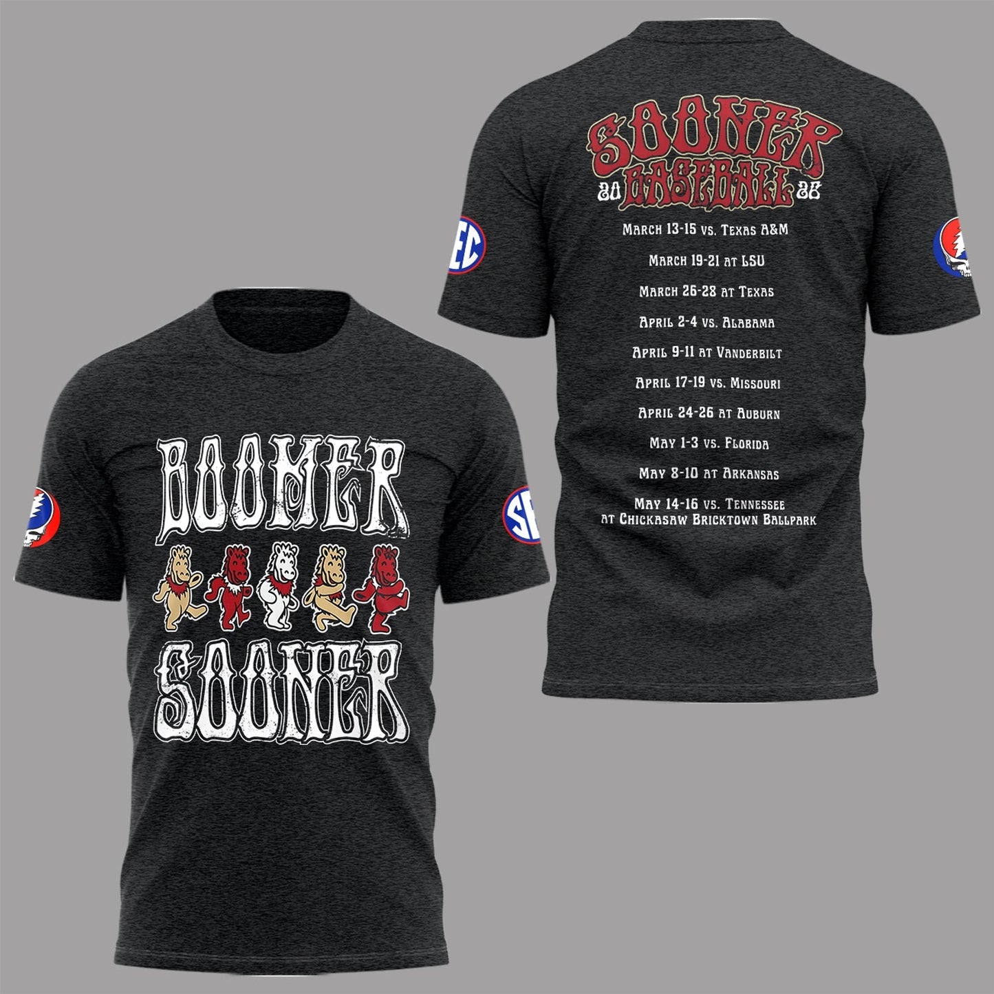 Limited Edition Grateful Sooners 💀⚾ Shirt