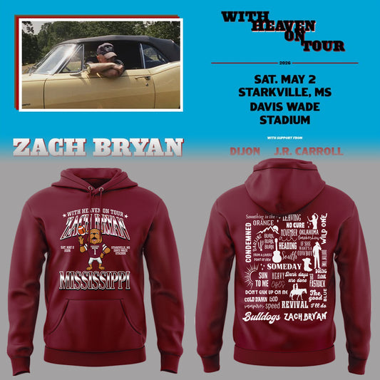 Limited Edition “With Heaven On Tour 2026” at Davis Wade Stadium Hoodie-PA042826012