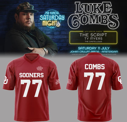 LC “My Kinda Saturday Nights Tour” at Oklahoma Memorial Stadium Football Jersey-PA050626013