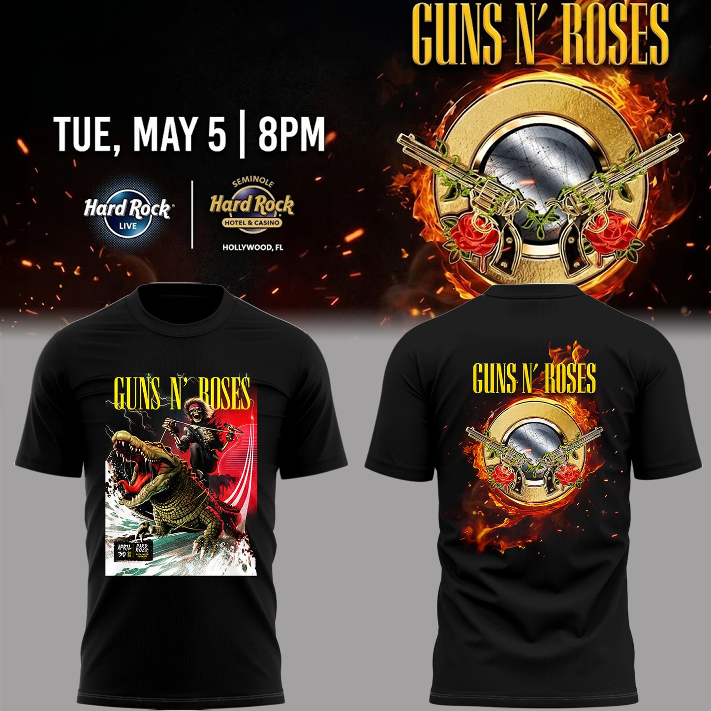 Limited Edition Hard Rock Live Hollywood Tshirt-PA050626016