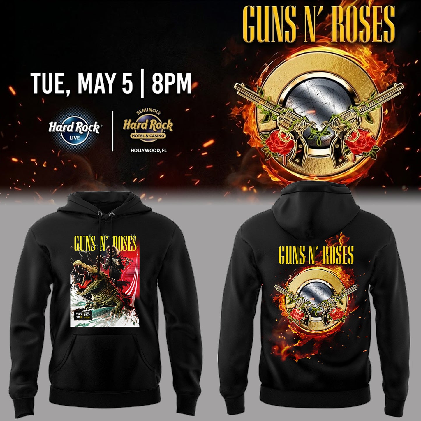 Limited Edition Hard Rock Live Hollywood Hoodie-PA050626017