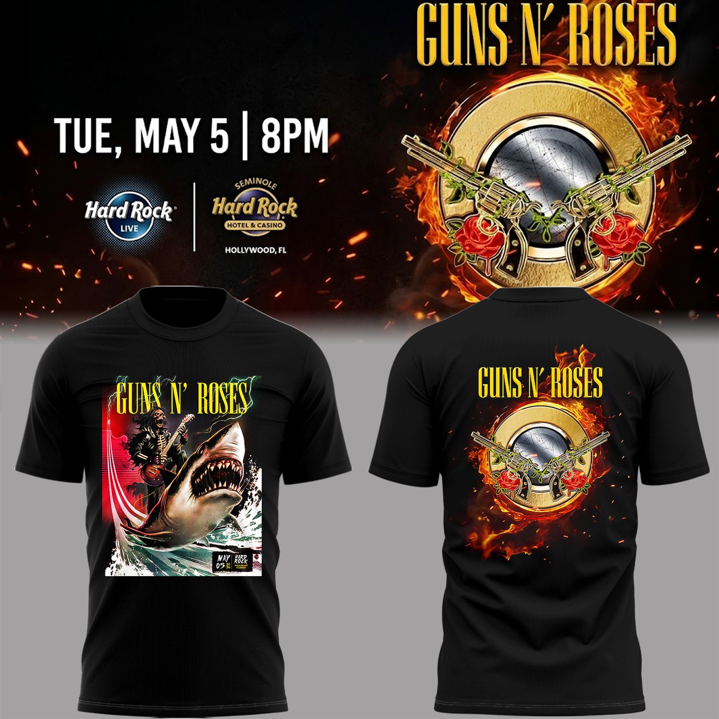 Limited Edition Hard Rock Live Hollywood Tshirt-PA050626018