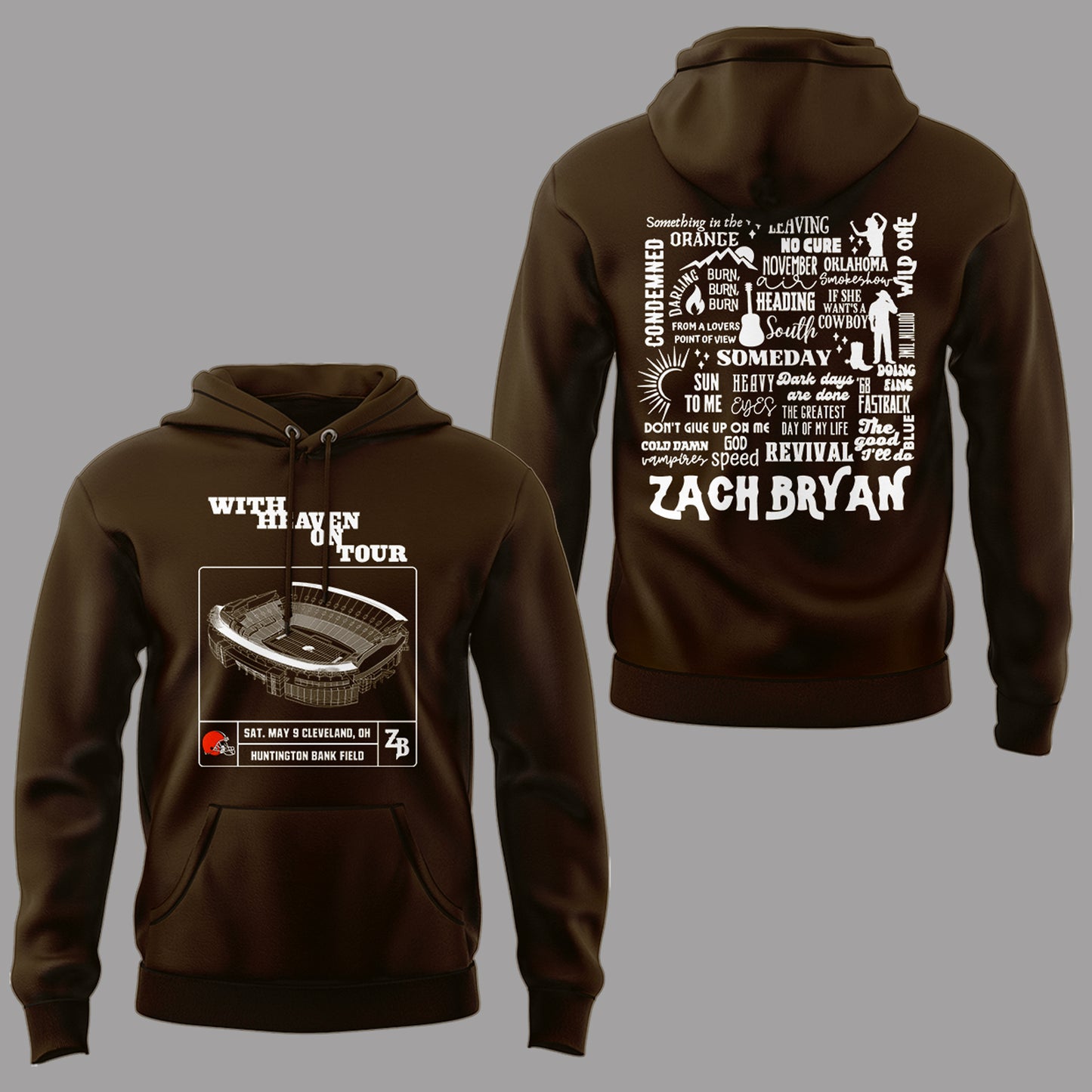 Limited Edition “With Heaven On Tour 2026” at Huntington Bank Field Stadium Hoodie-PA050626020