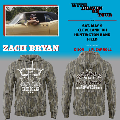 Limited Edition “With Heaven On Tour 2026” at Huntington Bank Field Stadium Hoodie-PA050626032