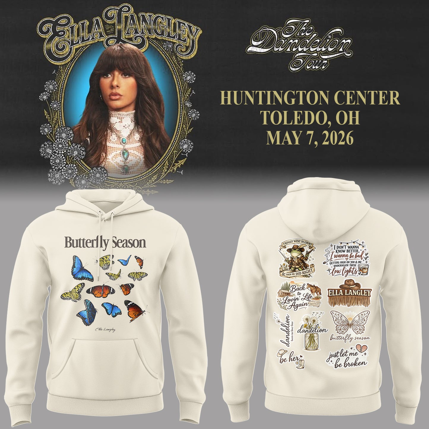 E.Langley “The Dandelion Tour” Hoodie-PA050726010