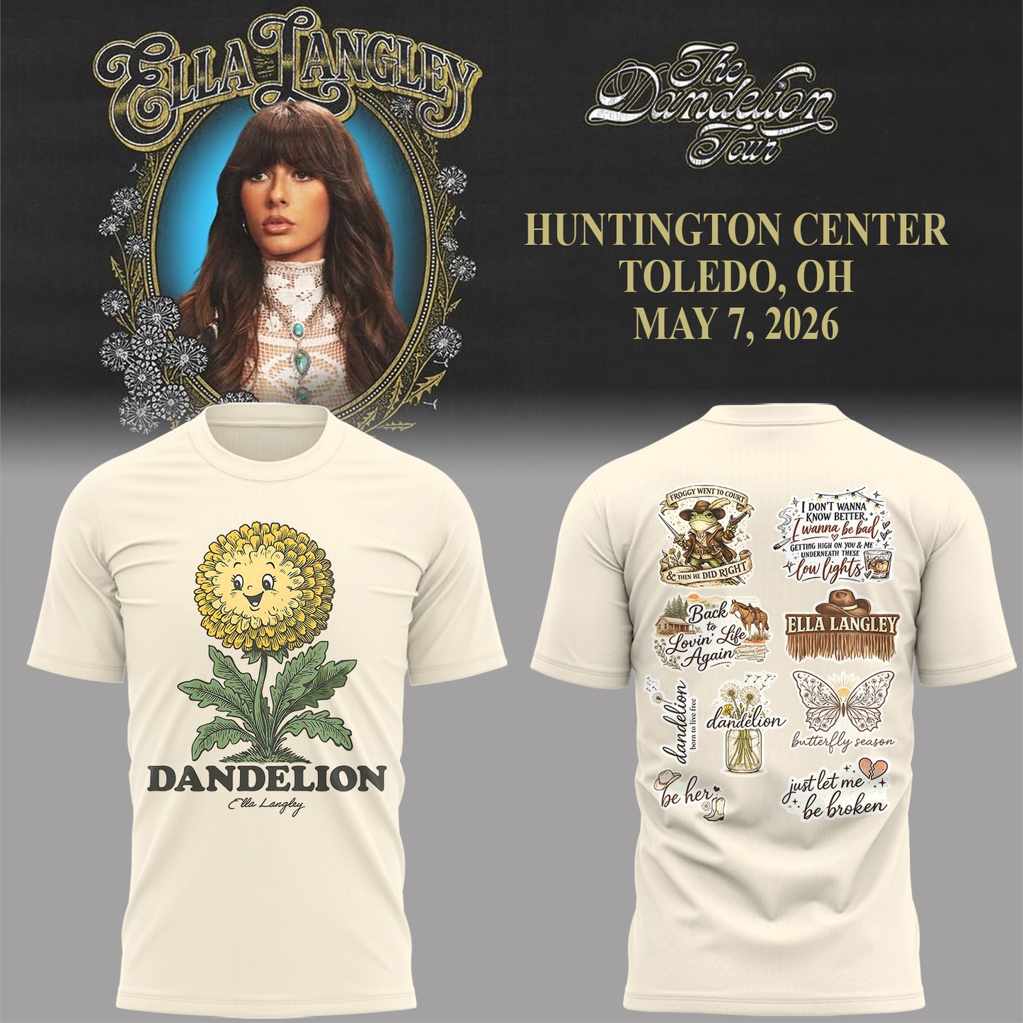 E.Langley “The Dandelion Tour” Shirt-PA050726011