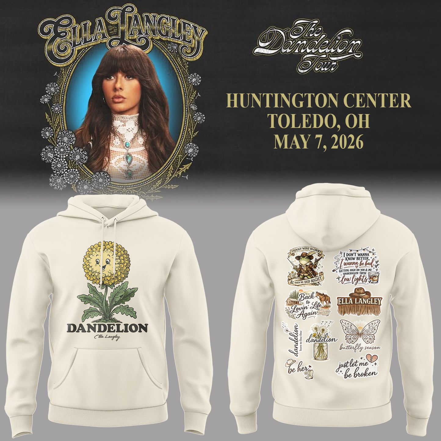 E.Langley “The Dandelion Tour” Hoodie-PA050726012
