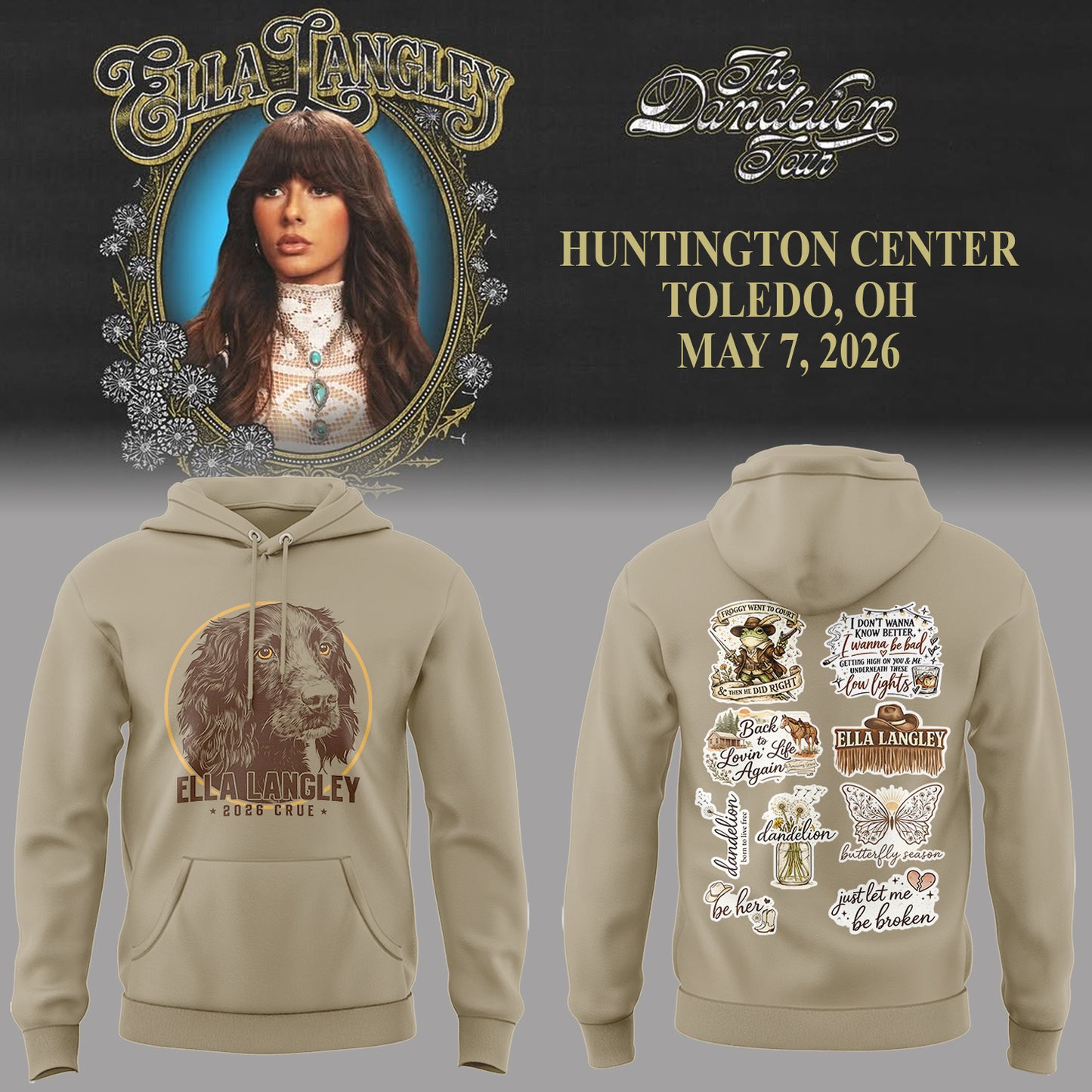 E.Langley “The Dandelion Tour” Hoodie-PA050726024
