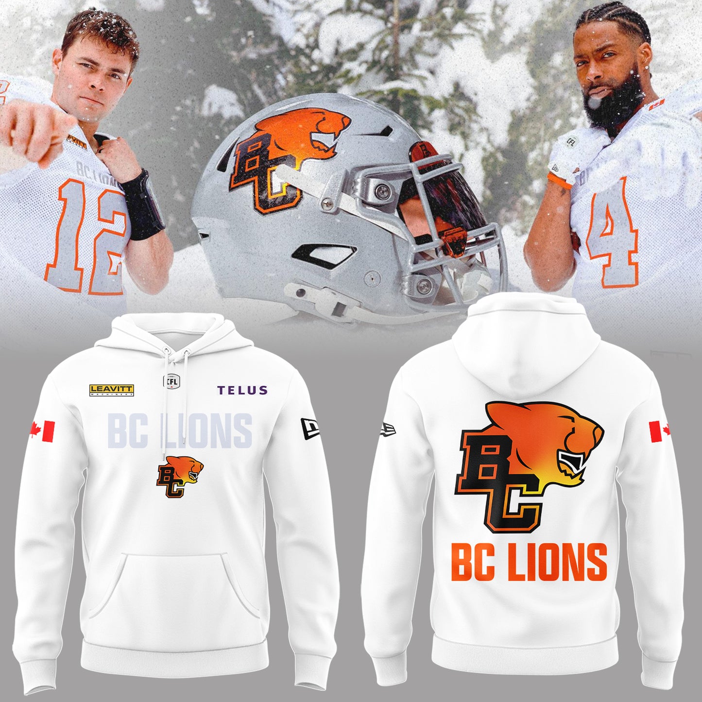 Limited Edition BC Lions “Pacific Frost” Hoodie-PA060426007