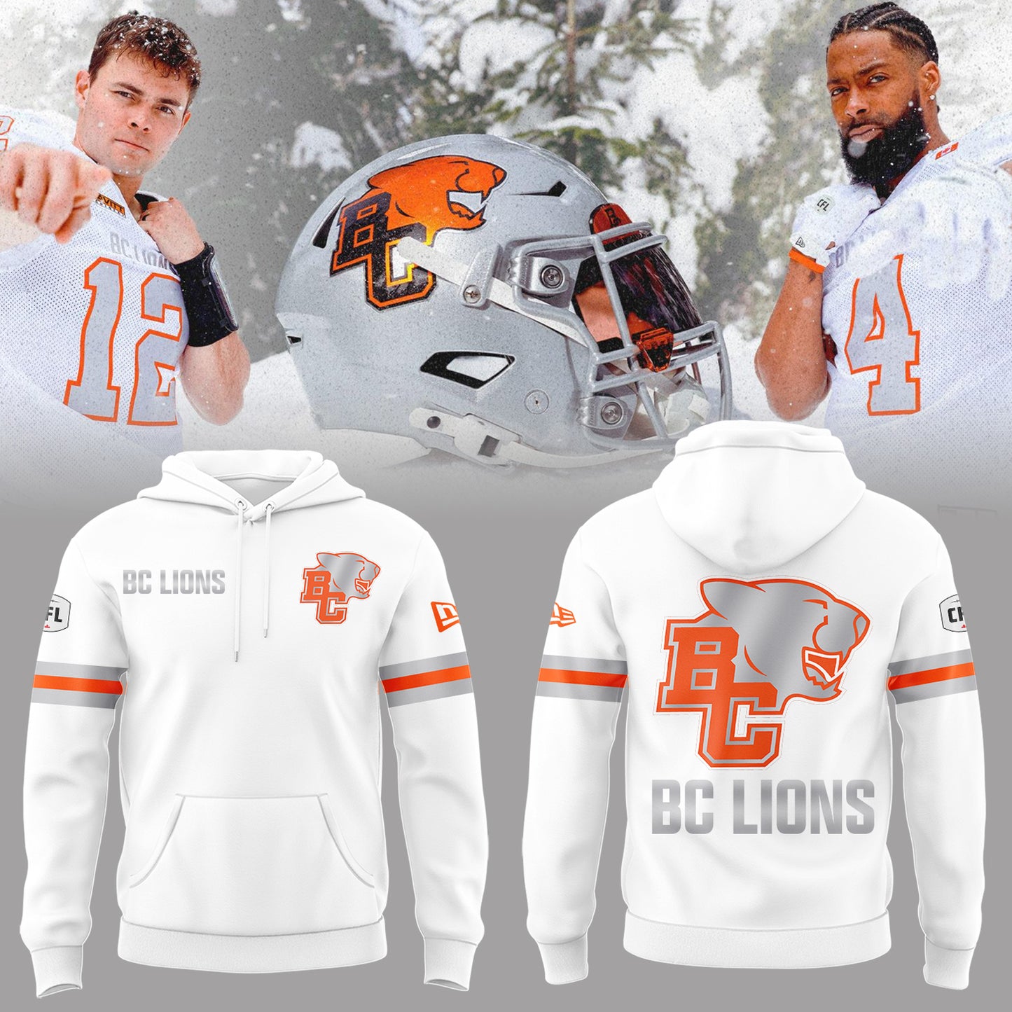 Limited Edition BC Lions “Pacific Frost” Hoodie-PA060426009